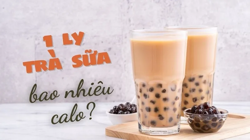 1 ly trà sữa trân châu thông thường chứa từ 200 đến hơn 600 kcal tùy vào công thức pha chế.