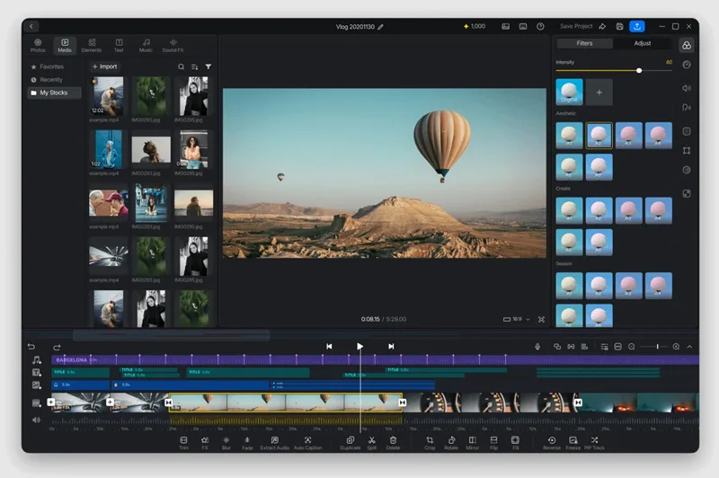 VN Video Editor hỗ trợ quản lý âm thanh đa lớp, giúp đồng bộ chính xác giai điệu với hình ảnh.